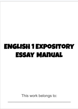 Preview of STAAR Prep - Expository Essay Manual