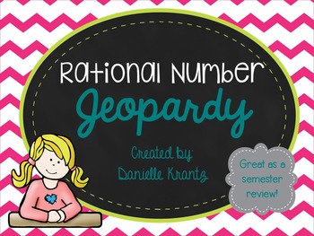 Preview of Rational Number Review - Jeopardy Game