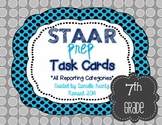 STAAR Prep Review Math Task Card Complete Set - Grade 7