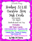 STAAR Question Stems Task Cards - 6th Grade Reading - STAA