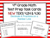 STAAR Readiness Test Prep Task Cards 4th - NEW 4.3G (CCSS 4.NF.6)