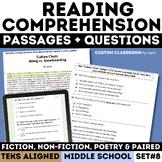 Reading Comprehension Passages with Multiple Choice Questi