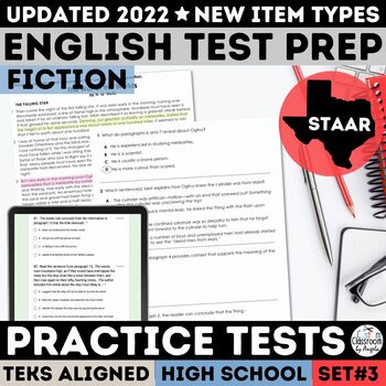 Preview of High School Reading Comprehension Passages & Questions + ECR STAAR ELA Test Prep