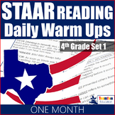 STAAR Reading Daily Warm Ups 4th Grade #1