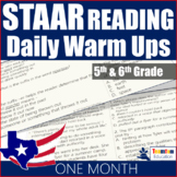 STAAR Reading Daily Warm Ups 5th and 6th Grade