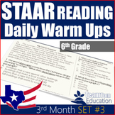 STAAR Reading Daily Warm Ups 6th Grade #3