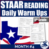 STAAR Reading Daily WarmUps 5th Grade (Set 4)