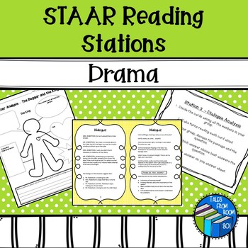 Preview of STAAR Reading - Drama Review Stations