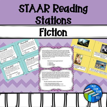 Preview of STAAR Reading - Fiction Review Stations