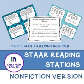 Preview of STAAR Reading - Nonfiction Review Stations