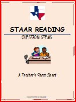 Preview of STAAR Reading Question Stems: A Teacher Cheat Sheet