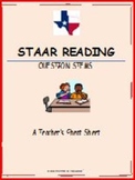 STAAR Reading Question Stems: A Teacher Cheat Sheet