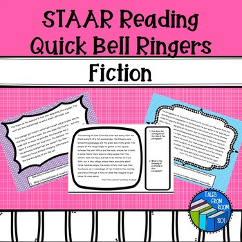 Preview of STAAR Reading - Quick Bell Ringers - Fiction