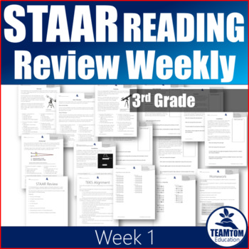 Preview of STAAR Reading Review Weekly (Third Grade)
