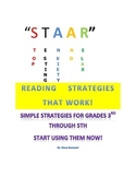 "STAAR" Reading STRATEGIES for Grades 3rd-5th
