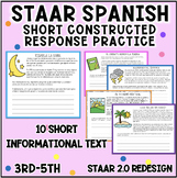 STAAR Spanish Reading SCR | 10 Mini Passages | Informational
