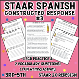 STAAR Reading Spanish Short Constructed Response SCR 3rd t