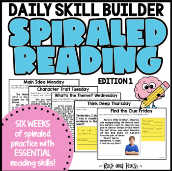 STAAR Reading Spiral Review: Edition 1