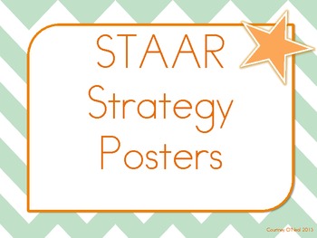 Preview of STAAR Reading Strategies Poster Set