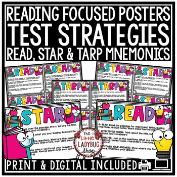 ELA State STAAR Reading Test Prep Taking Strategies Posters Testing ...