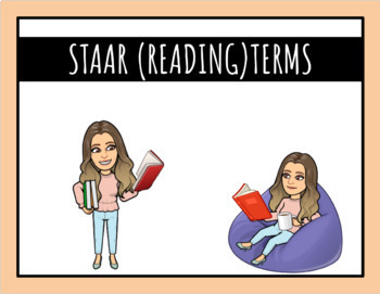 Preview of STAAR (Reading) Terms