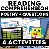 Reading Comprehension Multiple Choice Poetry Analysis Work