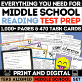 STAAR Reading Test Prep Complete Set | PDF & Google Forms 