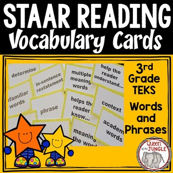 Preview of STAAR Reading Vocabulary 3rd Grade | Test Prep