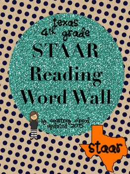 6th Grade STAAR Reading Academic Vocabulary Word Wall - Amped Up