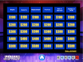 STAAR Review- 3rd Grade Math Jeopardy Game