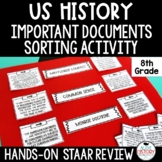 US History STAAR Review Activity Important Documents Sort 