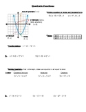 STAAR Review - Quadratic Functions