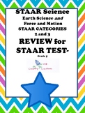 STAAR Earth Science, Force and Motion:  Science Review ...Grade 5
