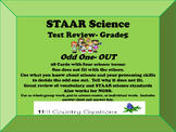 STAAR SCIENCE REVIEW, Grade 5.  Odd One OUT.  Science term