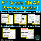 5th Grade Science STAAR Review Booklet Bundle