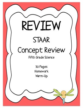 Preview of STAAR Science REVIEW- Fifth Grade - 30 Assignments - Homework