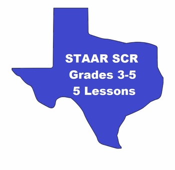 Preview of STAAR Short Constructed Response SCR Grades 3-5 - Five Lessons