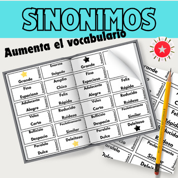 Preview of Juego de Vocabulario Sinonimos y Vocabulario Spanish Synonyms Game