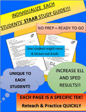 STAAR Study Guides: EACH TEKS on ONE PAGE