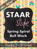 STAAR Style Spring Spiral Review (TEKS Aligned) 3rd/4th Grade