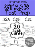 STAAR Test Prep Task Cards (TEKS 5.2A 5.2B 5.2C)