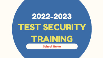 Preview of STAAR Test Security Training 22-23