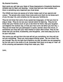 STAAR Test letter to Students *EDITABLE*