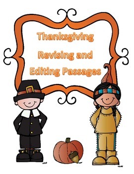 Preview of STAAR Thanksgiving Grammar Passages: Revising Passage and Editing Passage