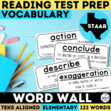 STAAR Reading Vocabulary Word Wall Academic Testing Vocabu
