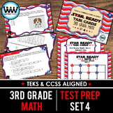 SET 4 - STAR READY 3rd Grade Math Task Cards - CCSS / STAA