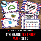 SET 5 - STAR READY 4th Grade Math Task Cards - STAAR / TEK