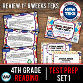 4th Grade STAAR Reading Review Task Cards Set 1 New ELAR TEKS