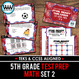 SET 2 - STAR READY 5th Grade Math Task Cards - CCSS / STAA