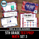 SET 3 - STAR READY 5th Grade Math Task Cards - CCSS / STAA